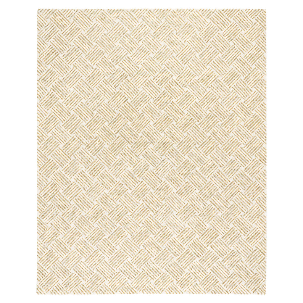 Layers Hand Hooked Wool Rug | Ochre
