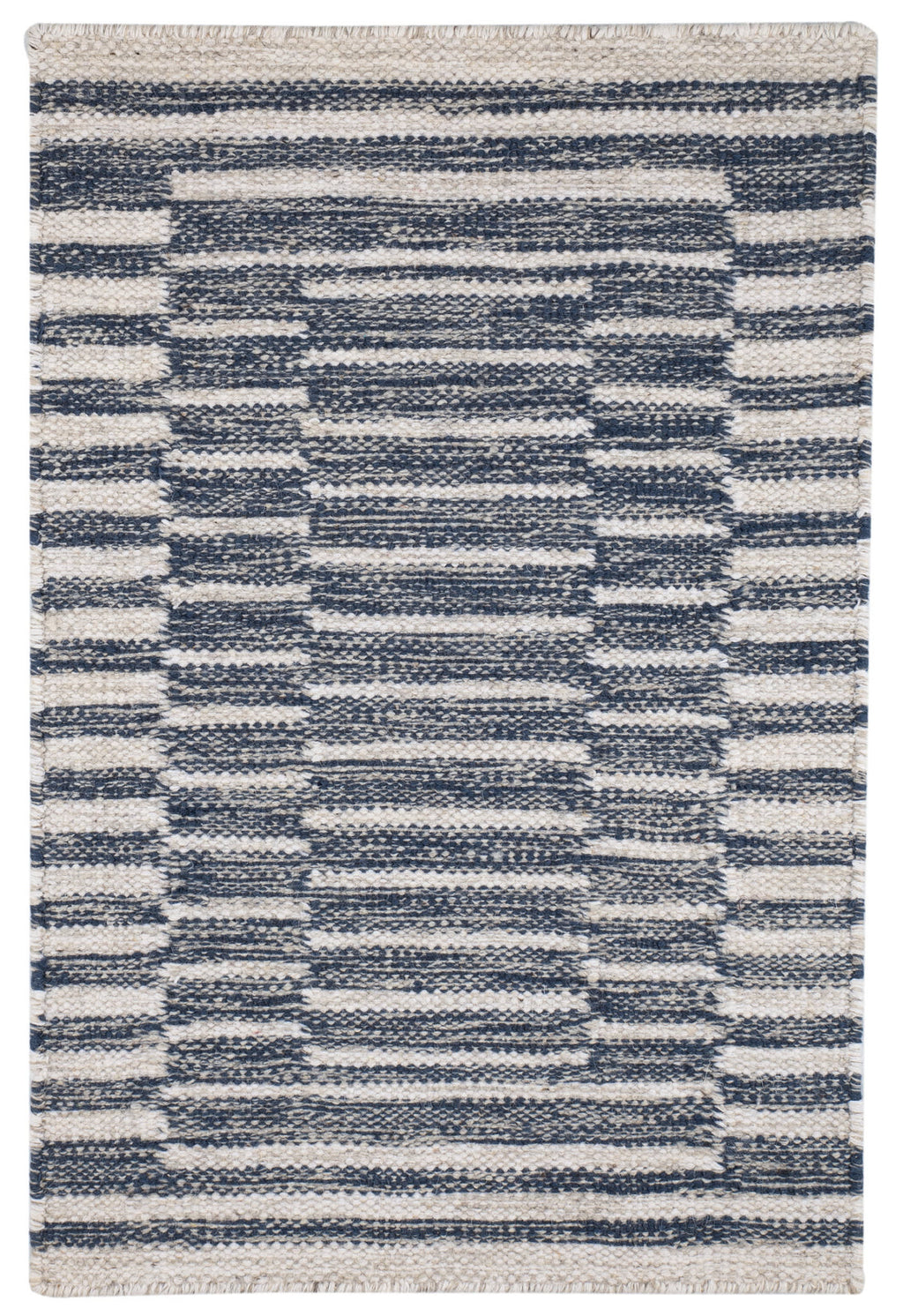 Heights Handwoven Wool Rug | Denim