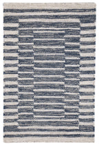 Heights Handwoven Wool Rug | Denim