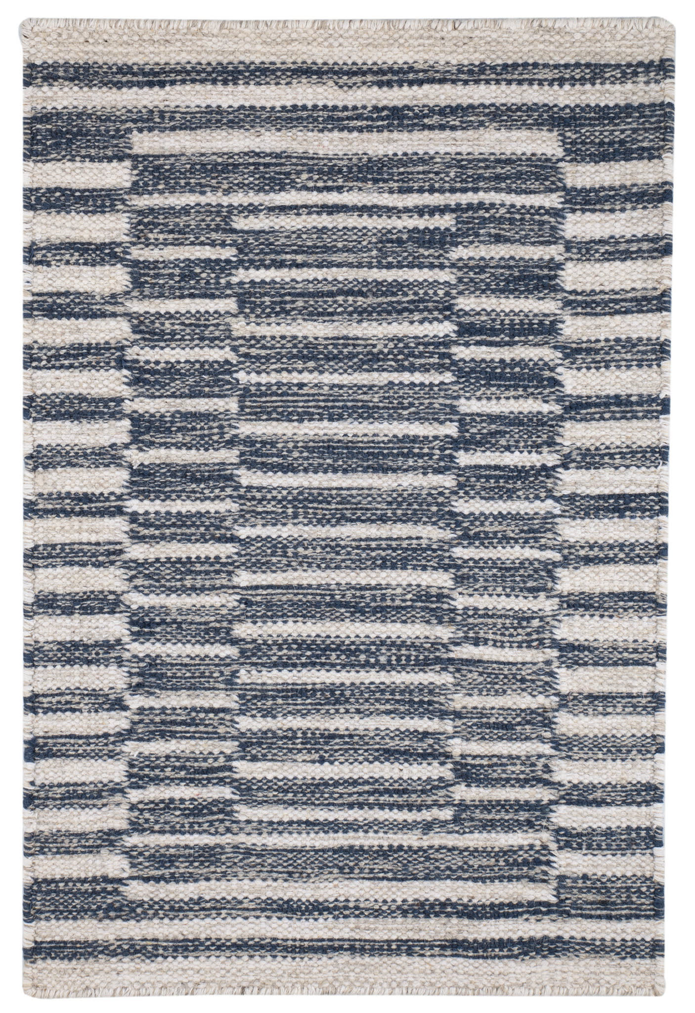 Heights Handwoven Wool Rug | Denim