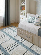 Tory Hand Knotted Wool Rug | Pewter Blue