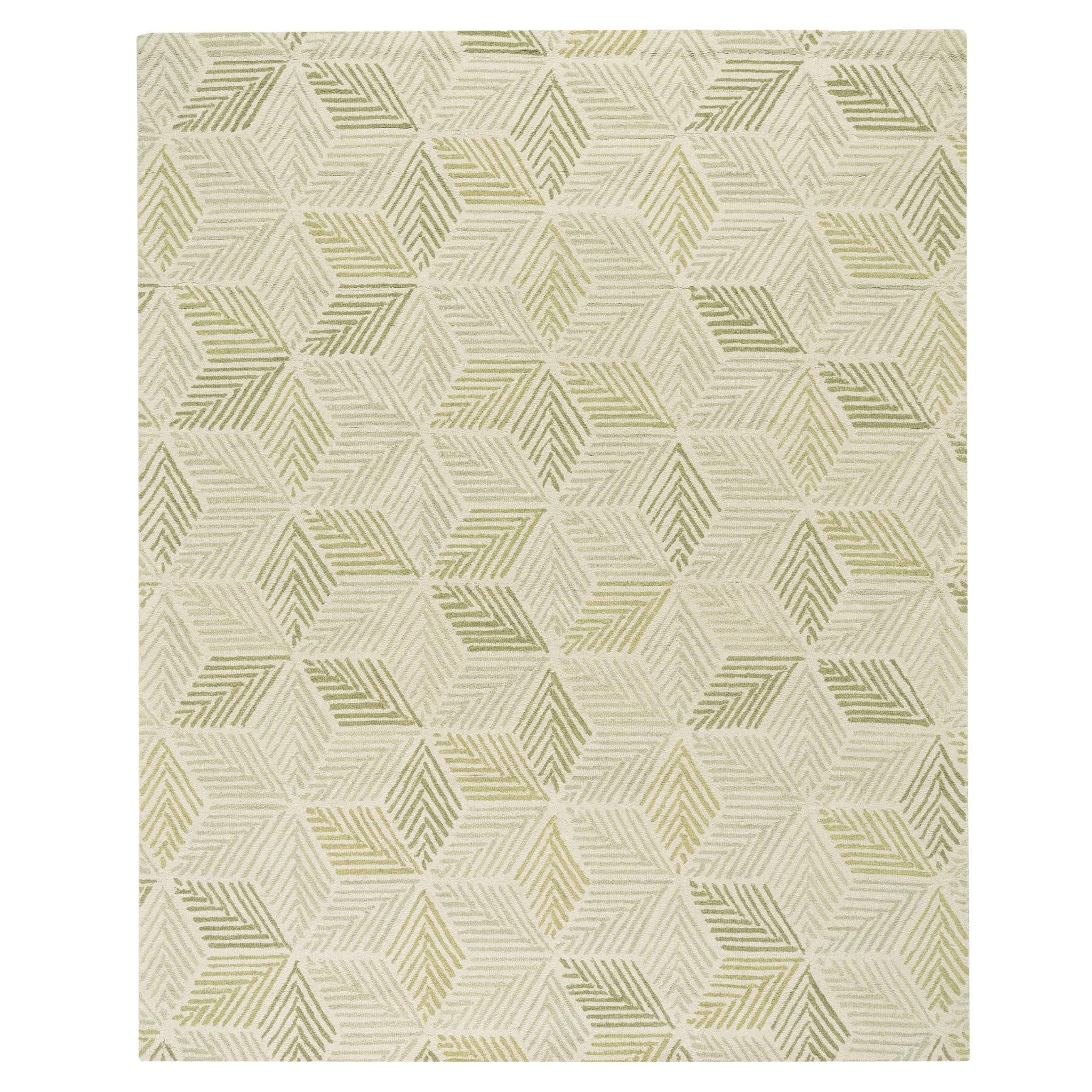 Karari Hand Hooked Wool Rug | Moss