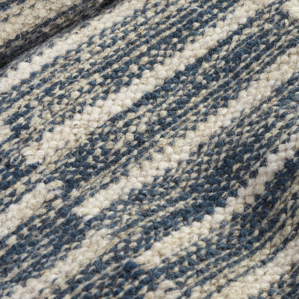 Heights Handwoven Wool Rug | Denim