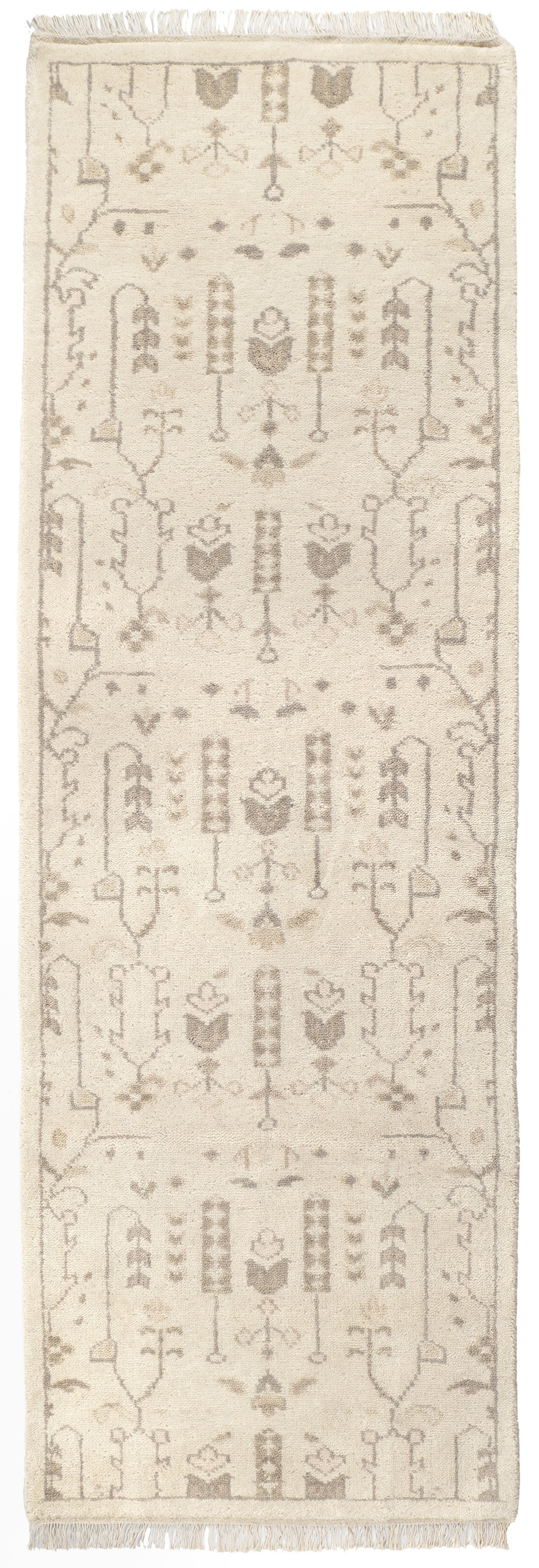 Dara Hand Knotted Wool Rug | Cream Image secondaire du produit