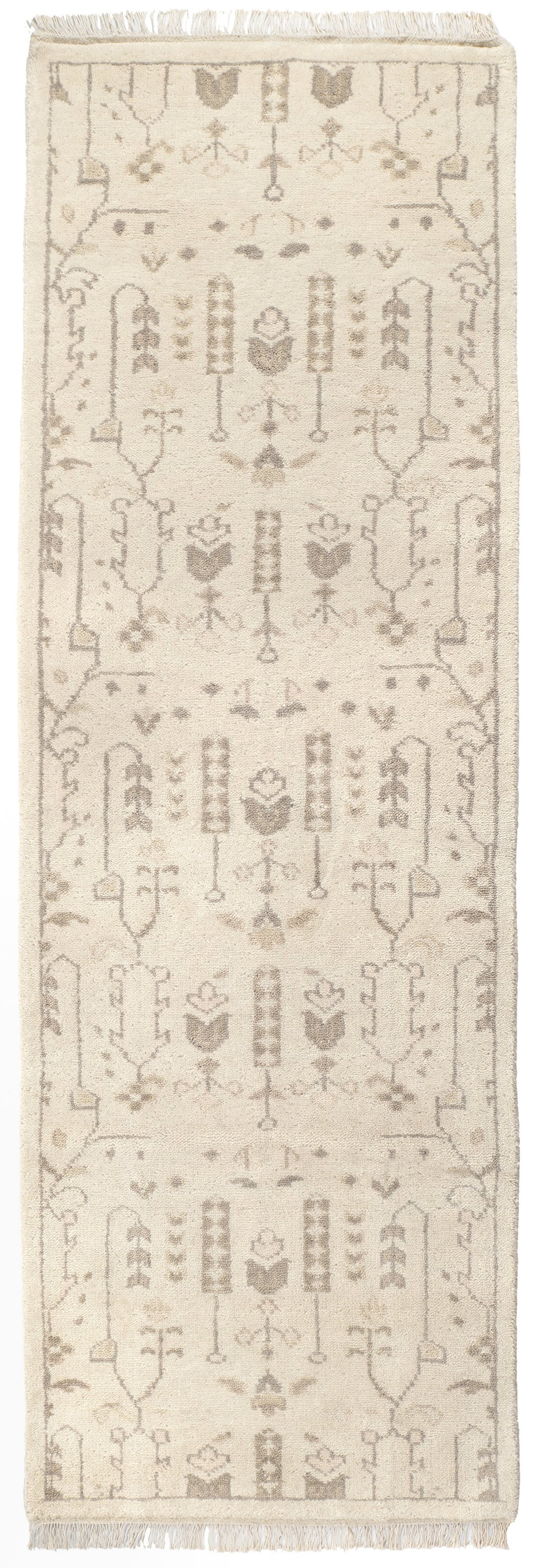 Dara Hand Knotted Wool Rug | Cream