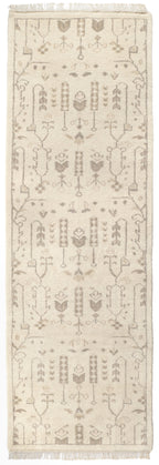 Dara Hand Knotted Wool Rug | Cream