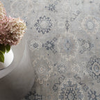 Lila Hand Knotted Wool Rug | Grey