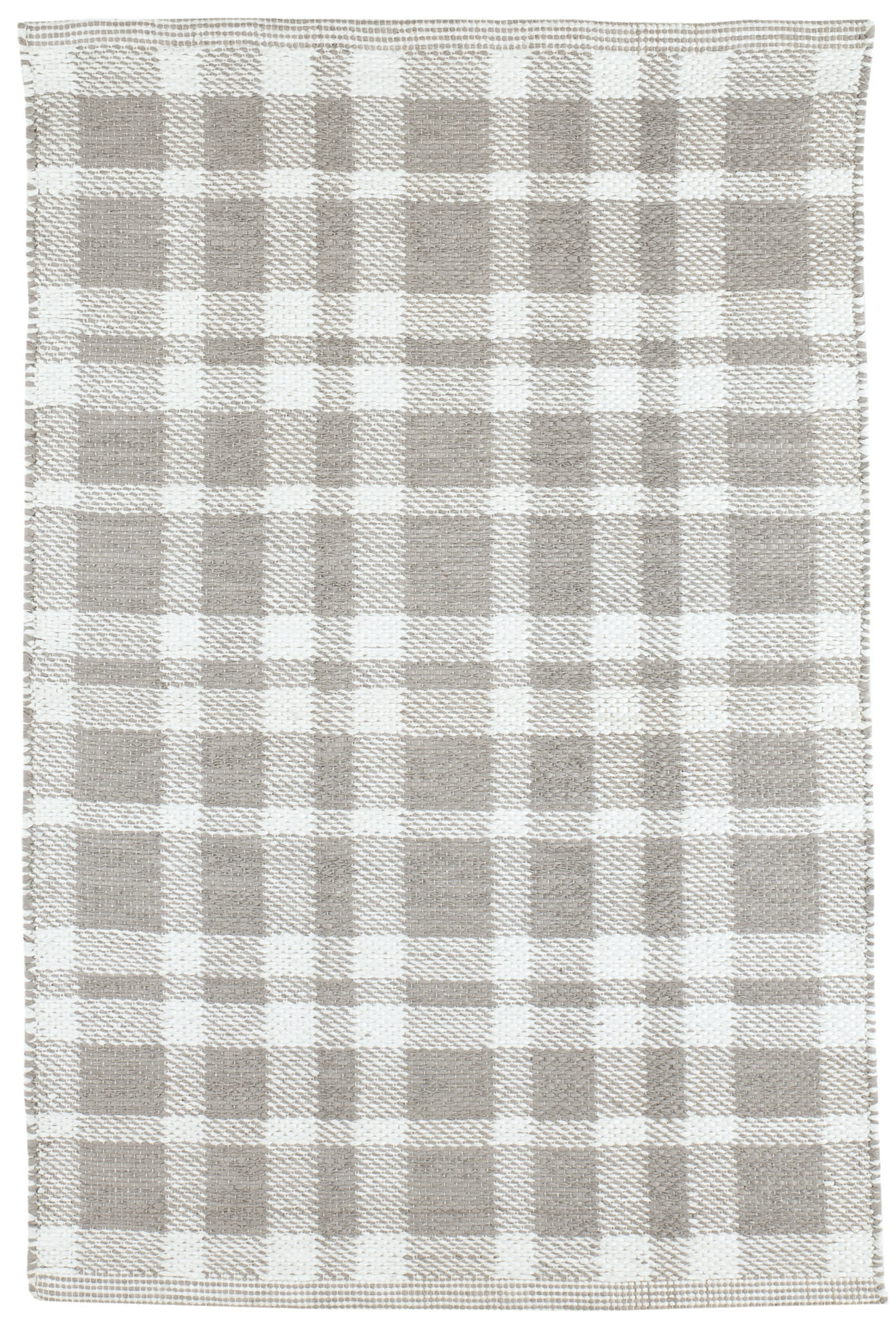 Tattersall Handwoven Indoor/Outdoor Rug | Grey Image principale du produit