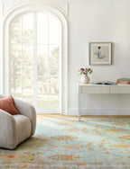 Mara Hand Knotted Wool Rug | Sky