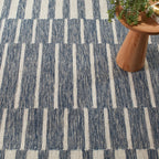 Heights Handwoven Wool Rug | Denim