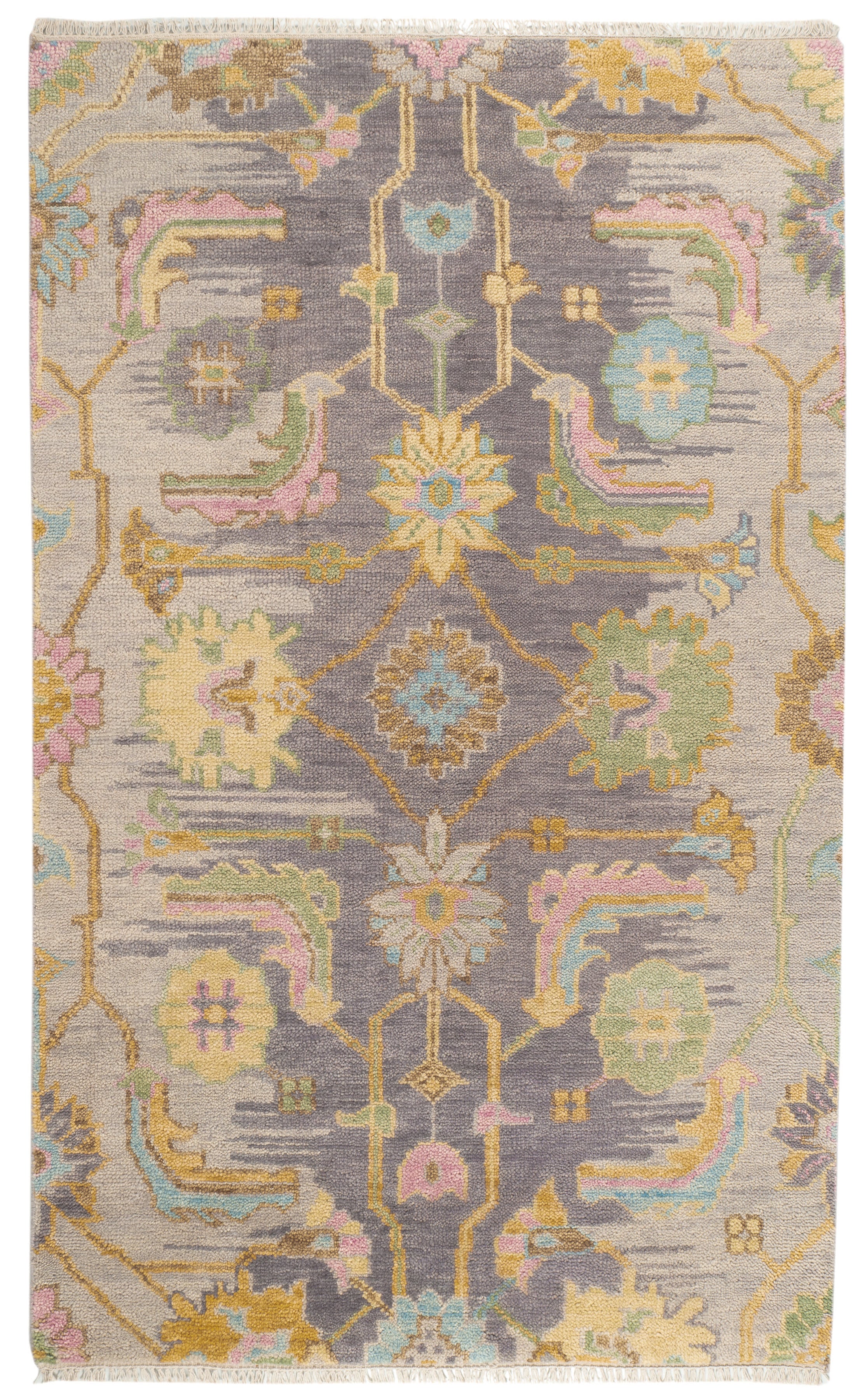 Iris Hand Knotted Wool Rug | Multi Image principale du produit