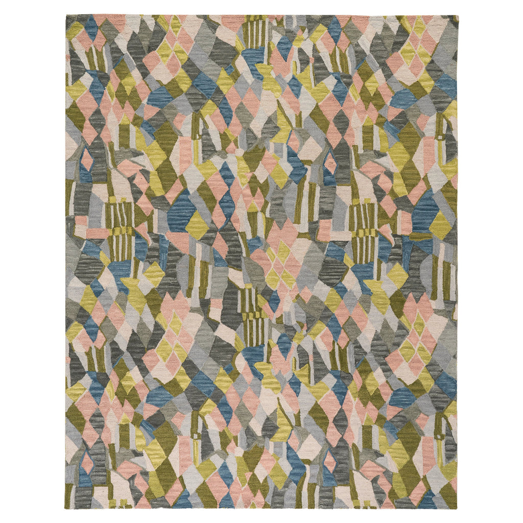 Deer Leap Hand Hooked Wool Rug | Coral